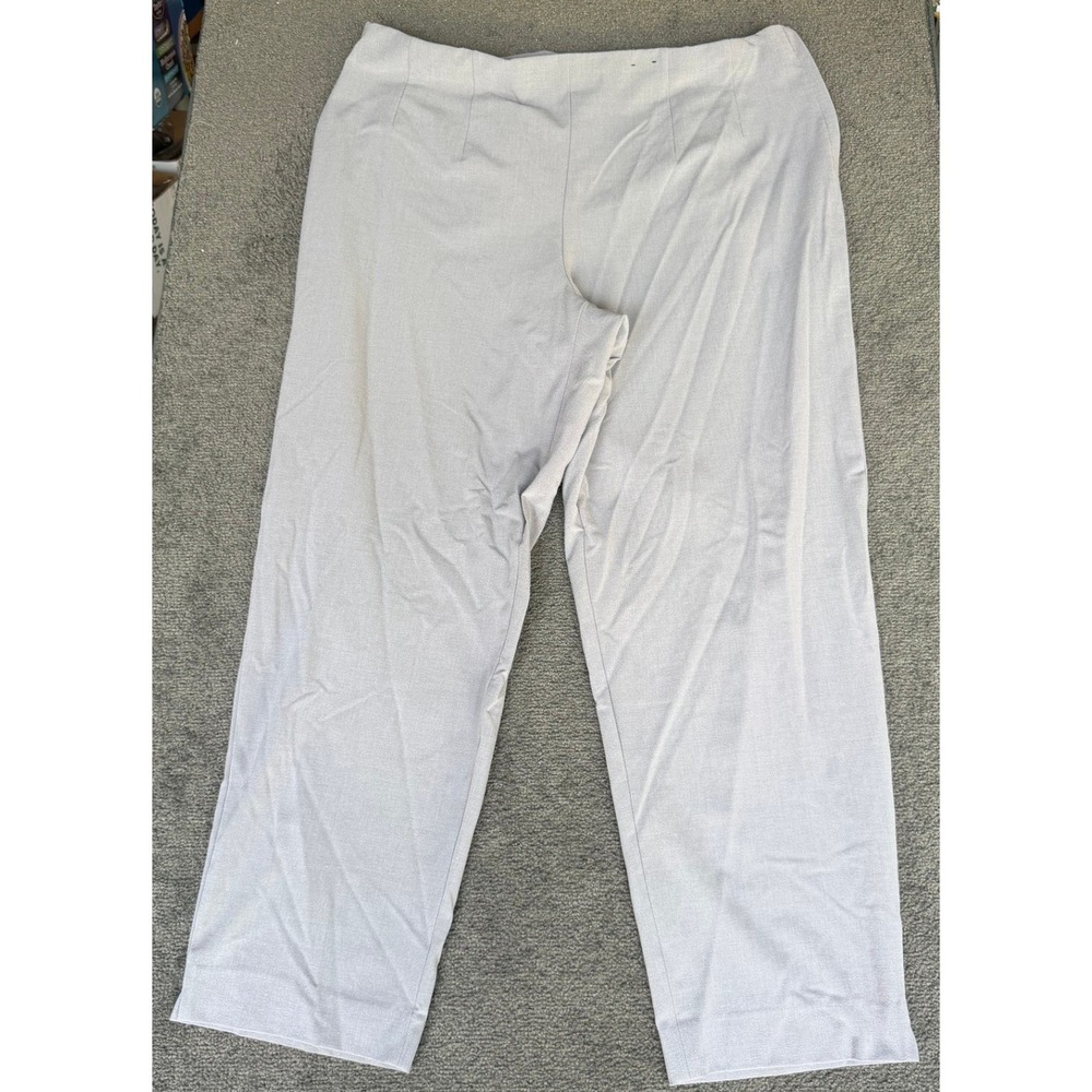 Avenue Stretch Light Gray Straight Leg Dress Pants Plus Size 22 Tall